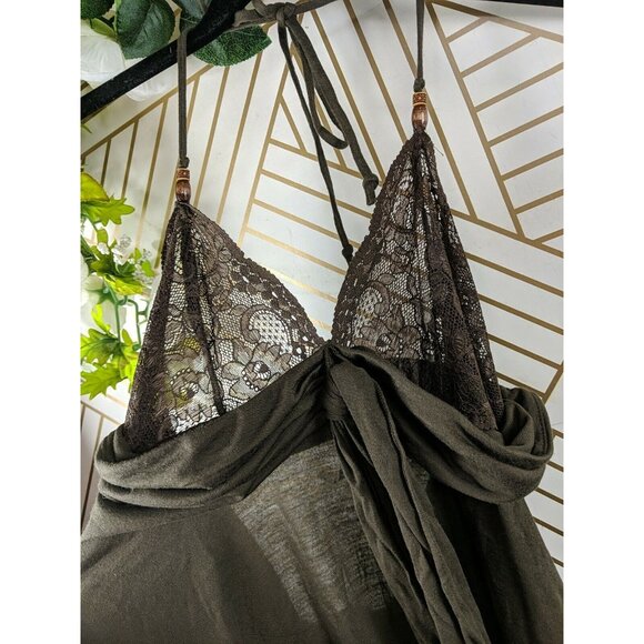 Guess Halter Style Top Tie Flowy Size Medium NEW open back - Picture 5 of 8